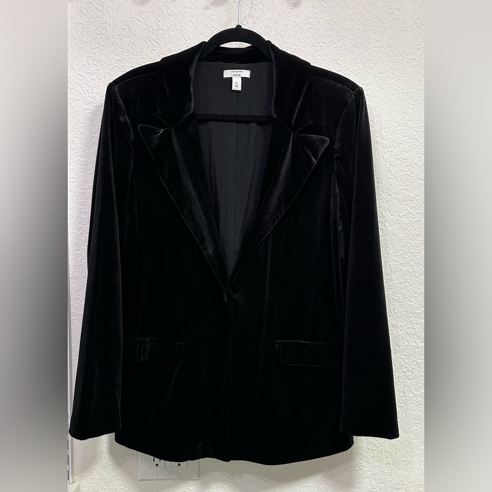 Cara Santana x Nine West Velvet Women's Blazer
